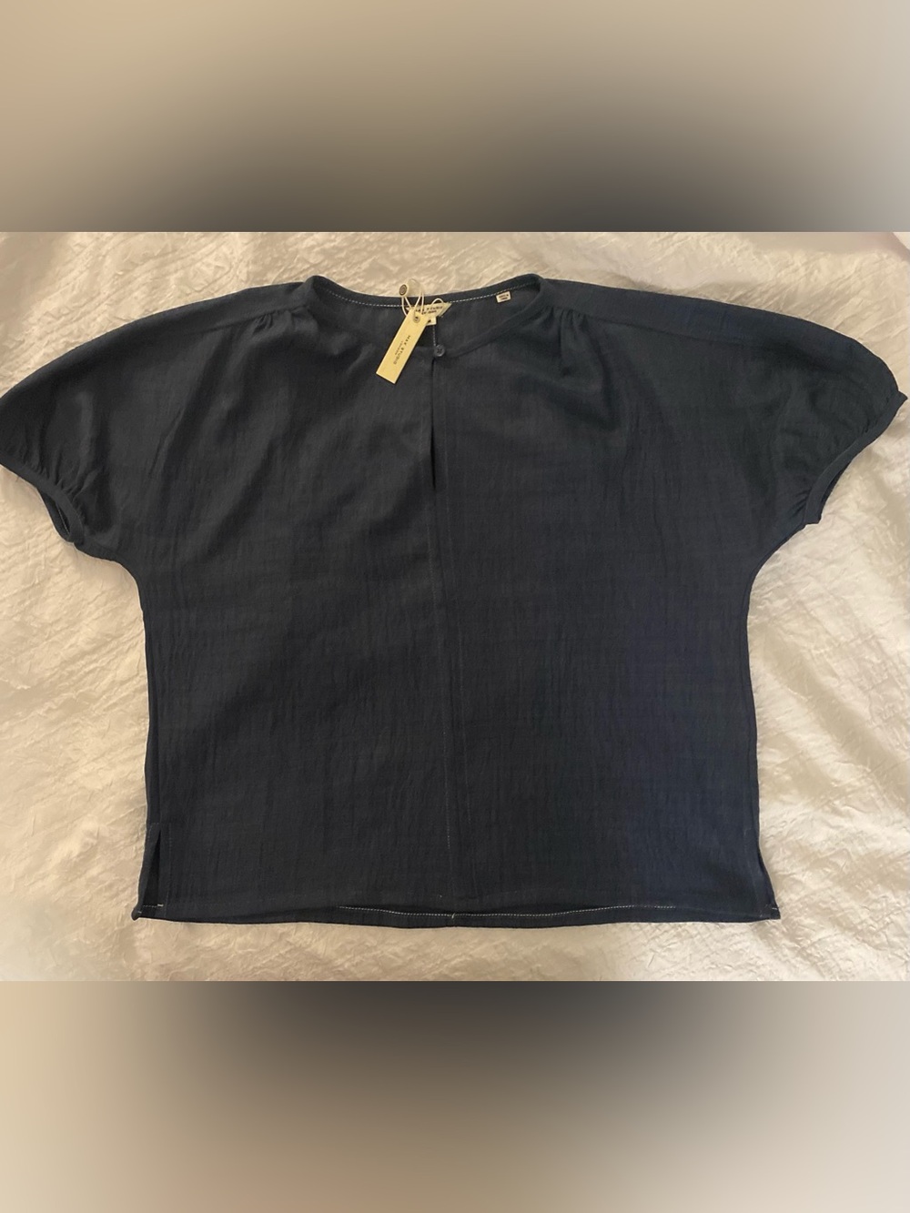 Max Studio Navy Women’s Relaxed Top BNWT